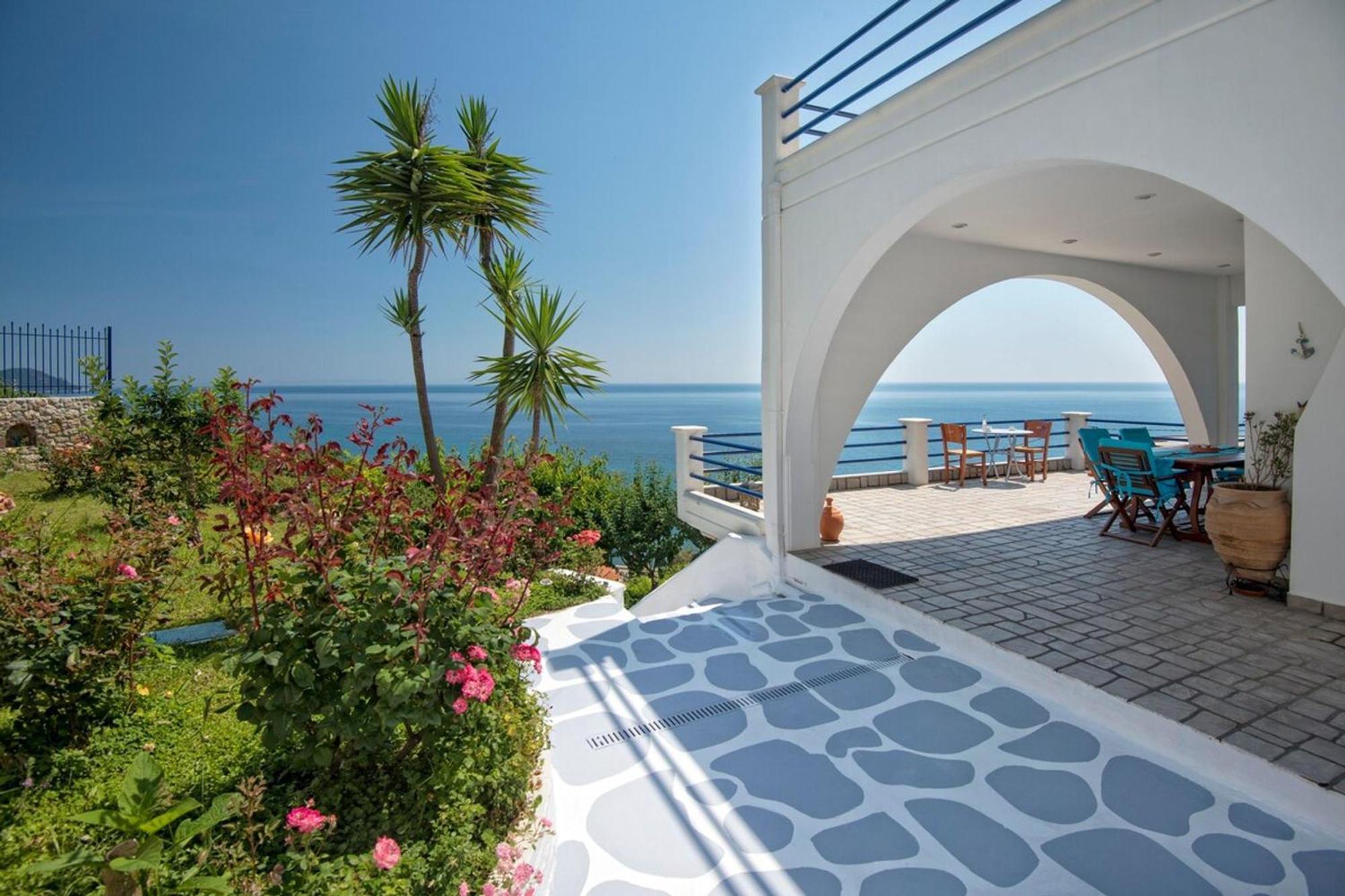 Blue Dream Seaside Villa With Superb Sea Views Kími Buitenkant foto
