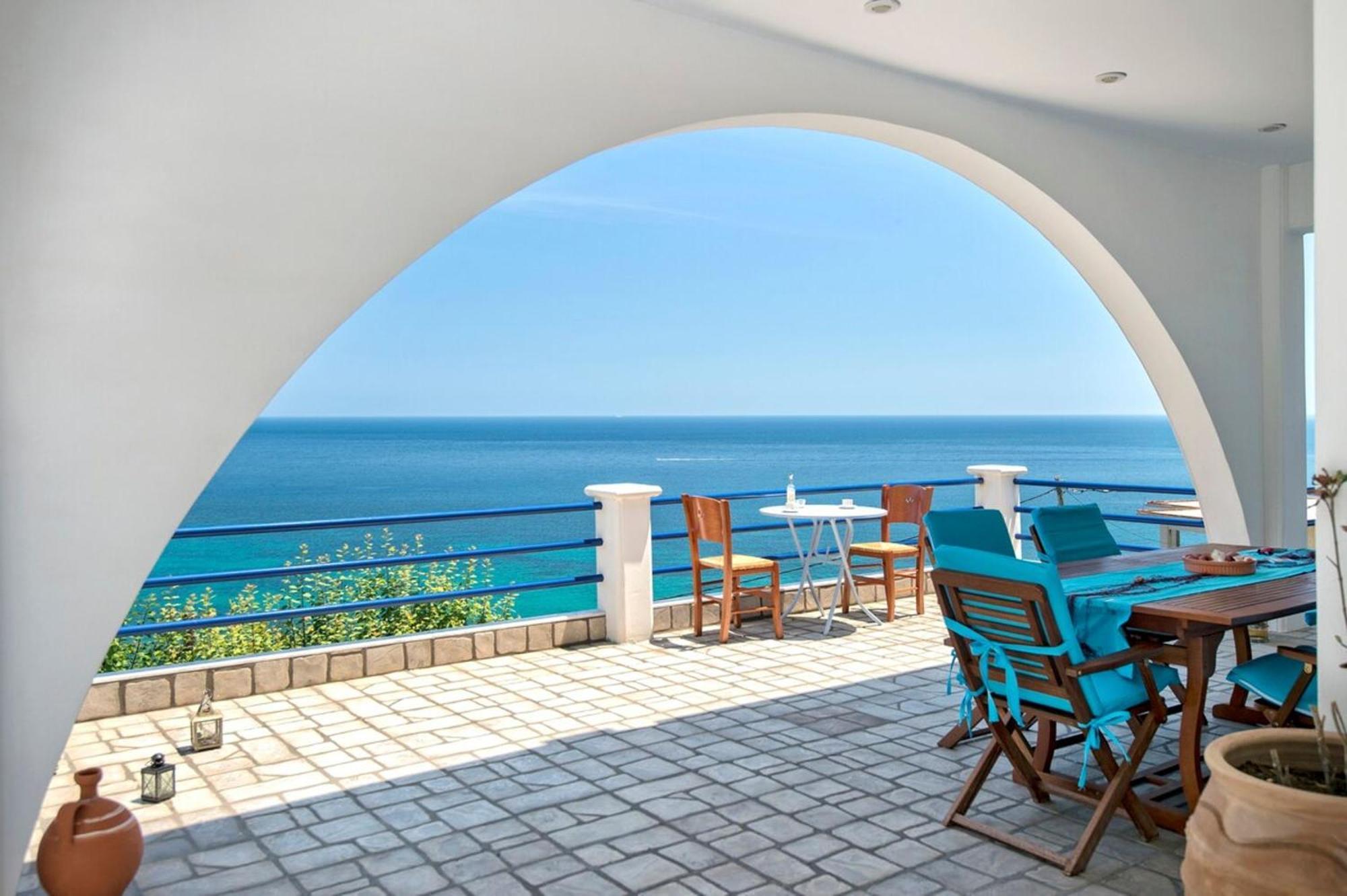 Blue Dream Seaside Villa With Superb Sea Views Kími Buitenkant foto