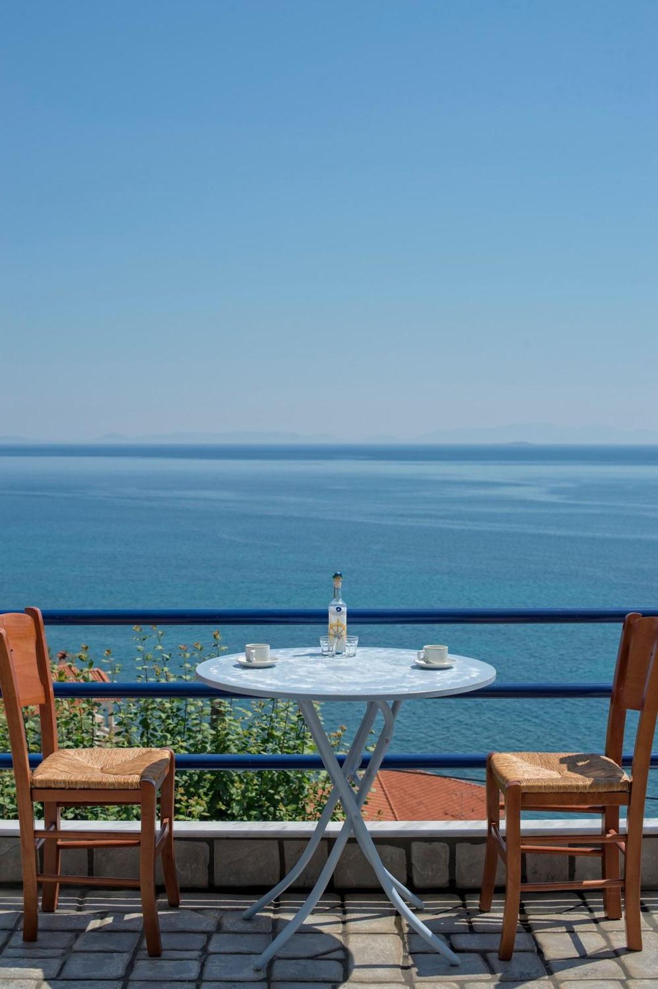 Blue Dream Seaside Villa With Superb Sea Views Kími Buitenkant foto