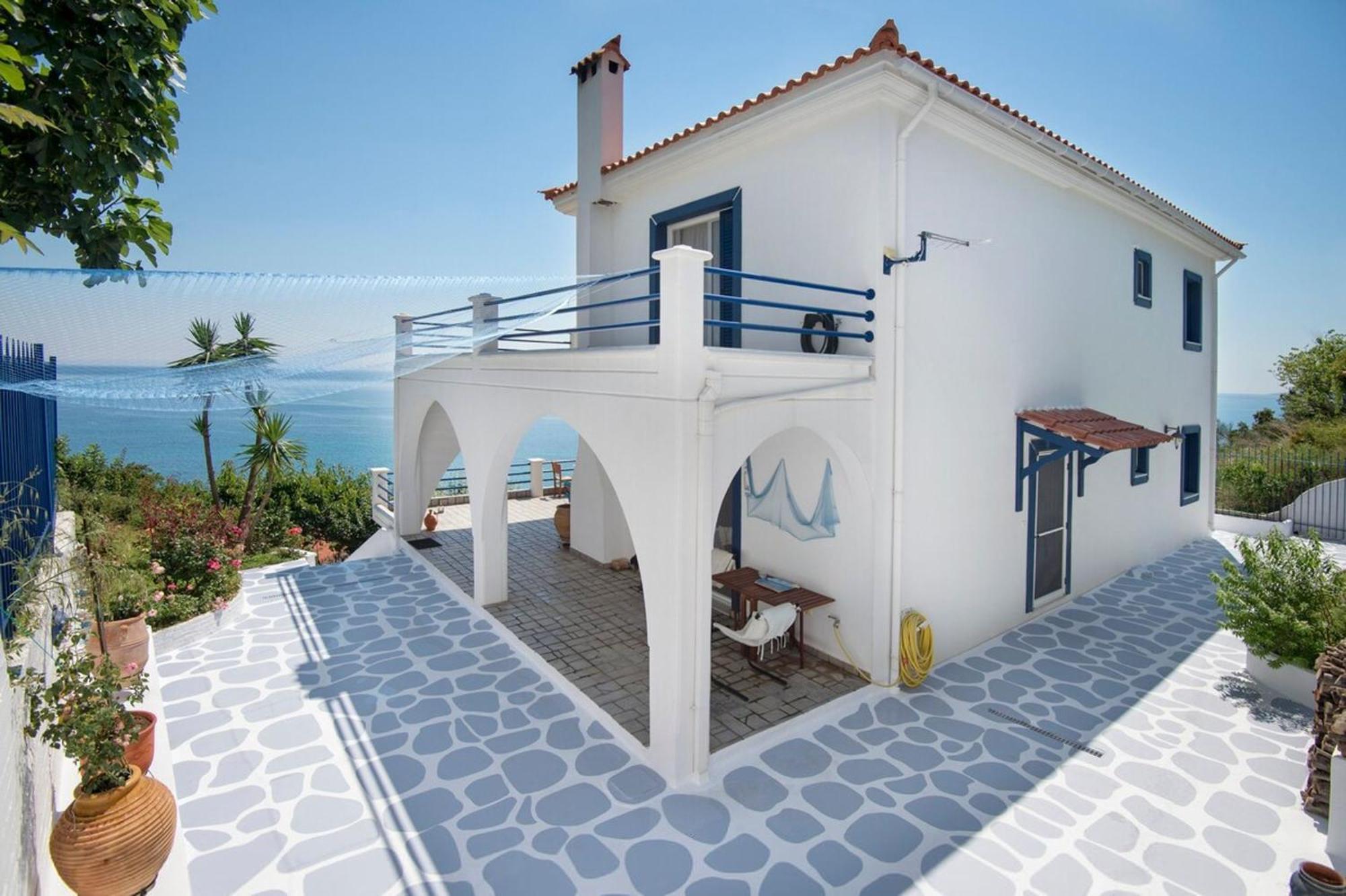 Blue Dream Seaside Villa With Superb Sea Views Kími Buitenkant foto